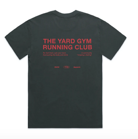 RUNNING CLUB FADED TEE - RED